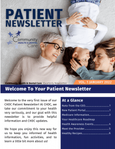 Patient Newsletter Cover Page