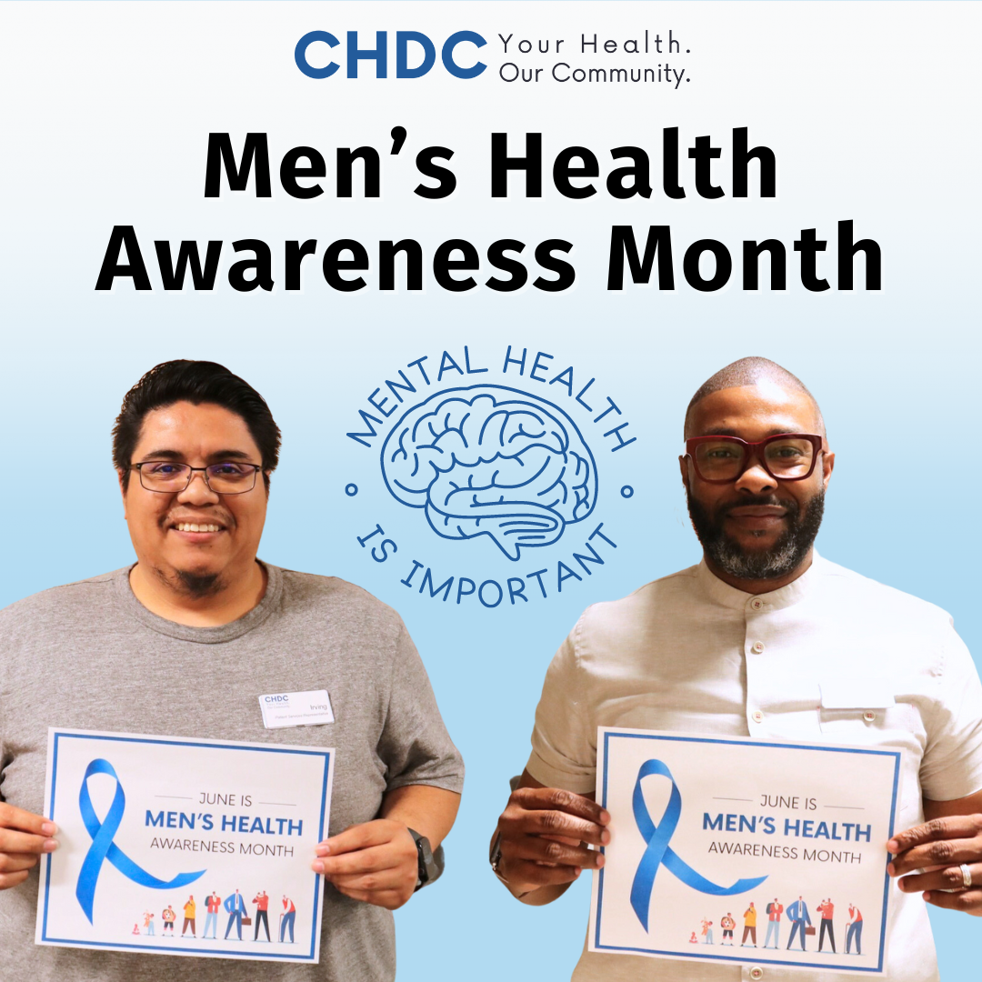 Pictured (L-R): Irving, CHDC Patient Access Representative, and Andre, CHDC Behavioral Health Consultant 