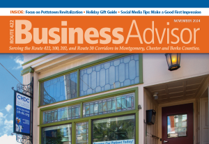 Route 422 Business Advisor Magazine cover featuring healthcare office